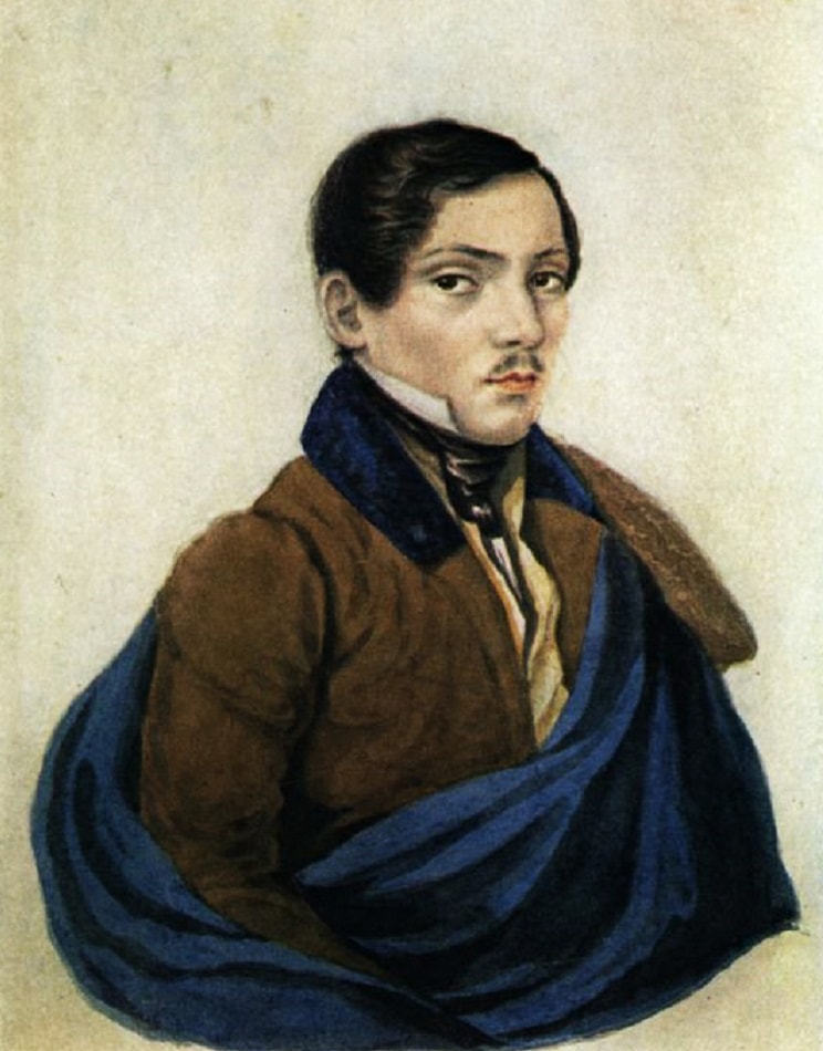 Portret-neizvestnogo-Risunki-Lermontova