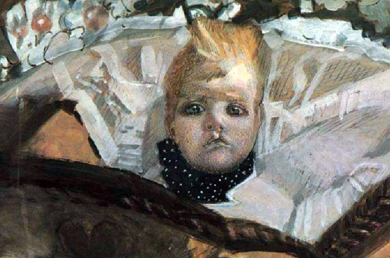 kartina-mihaila-vrubelya-portret-syna